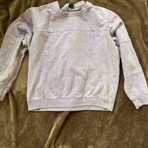 Lavender washed-out crewneck